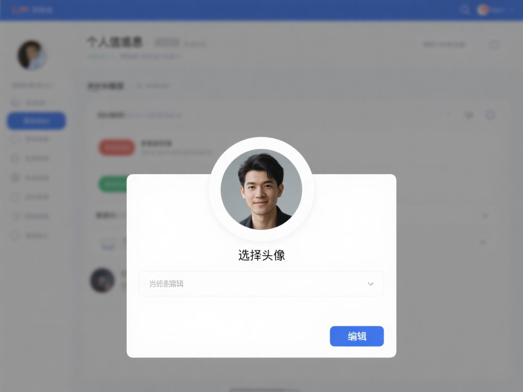 选择头像编辑：在个人信息页面，你会看到当前的头像显